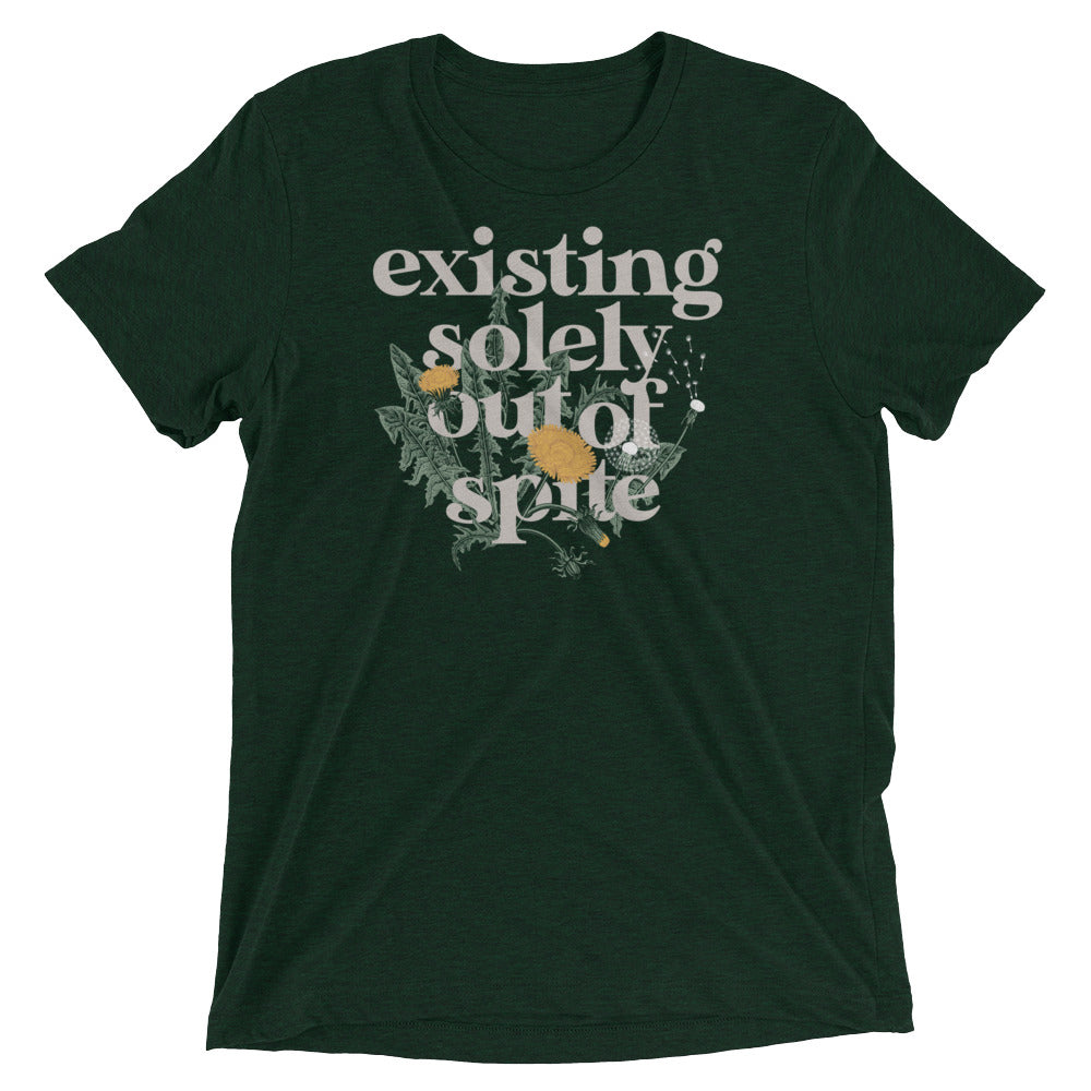Existing Solely Out Of Spite Men's Tri-Blend Tee