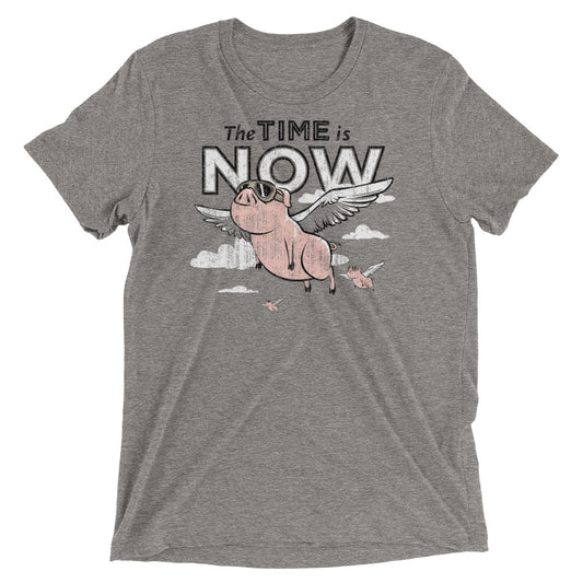 The Time Is Now Men's Tri-Blend Tee