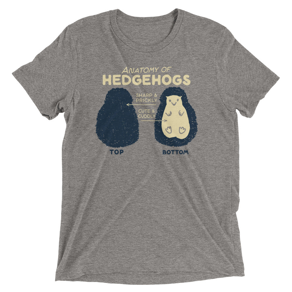 Anatomy Of Hedgehogs Men's Tri-Blend Tee