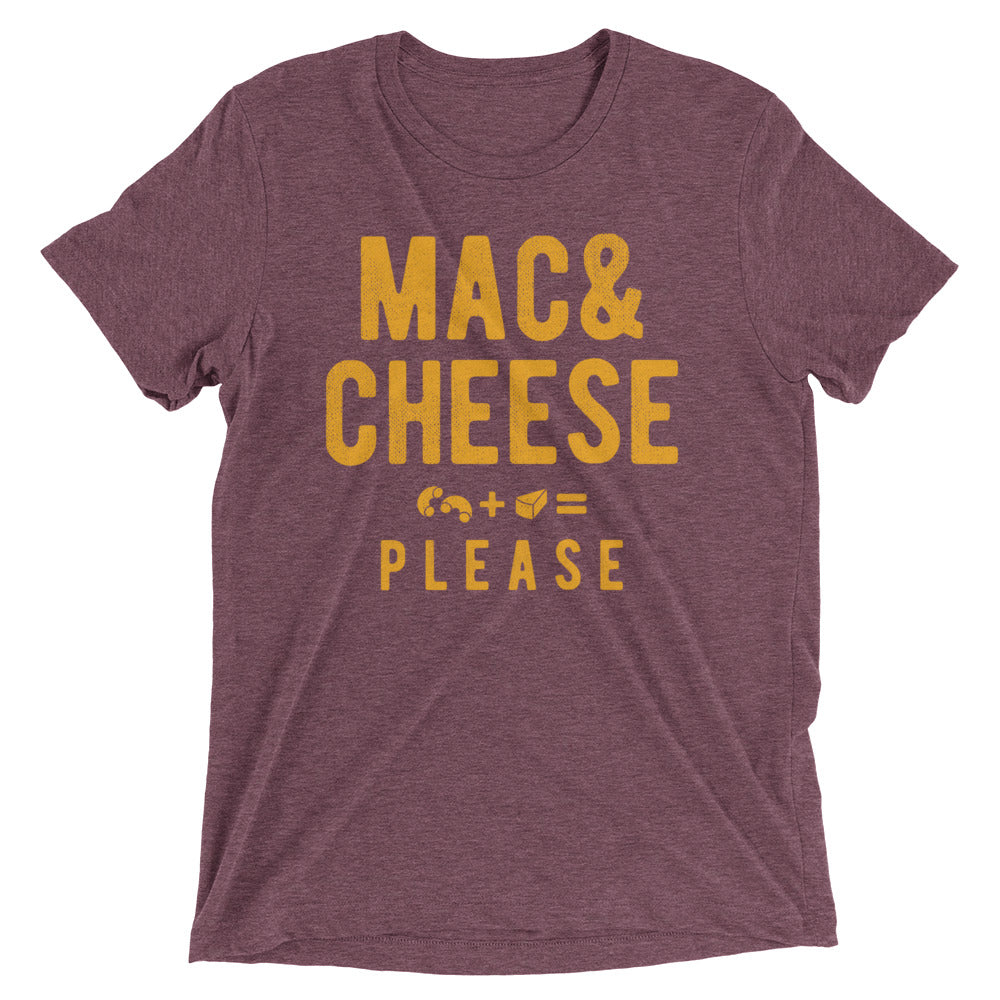 Mac And Cheese Please Men's Tri-Blend Tee