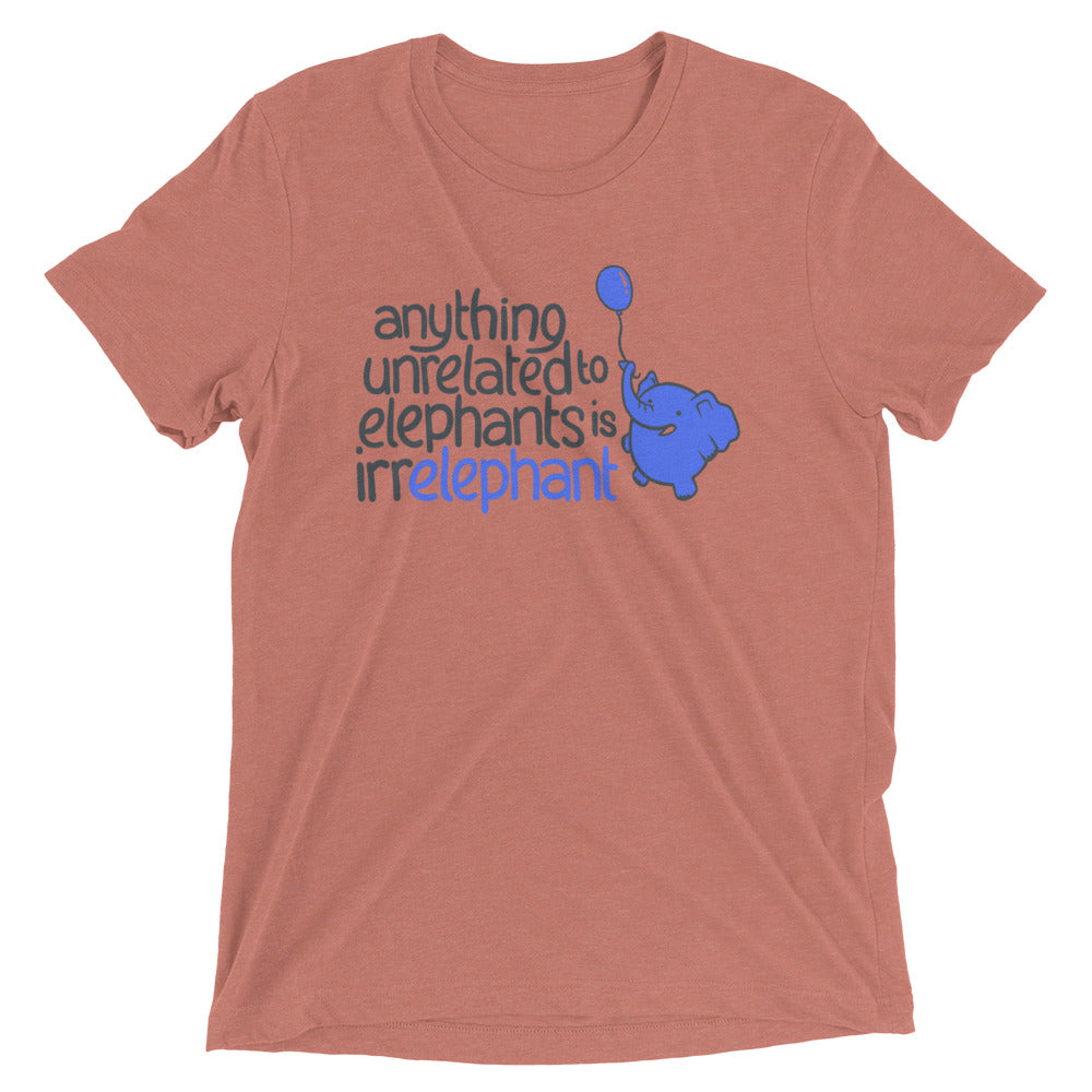 Anything Unrelated Elephants Men's Tri-Blend Tee