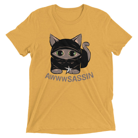 Awwwsassin Men's Tri-Blend Tee