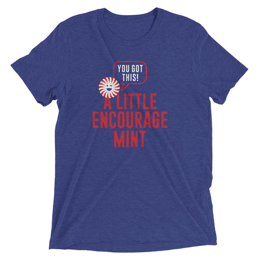 A Little Encourage Mint Men's Tri-Blend Tee