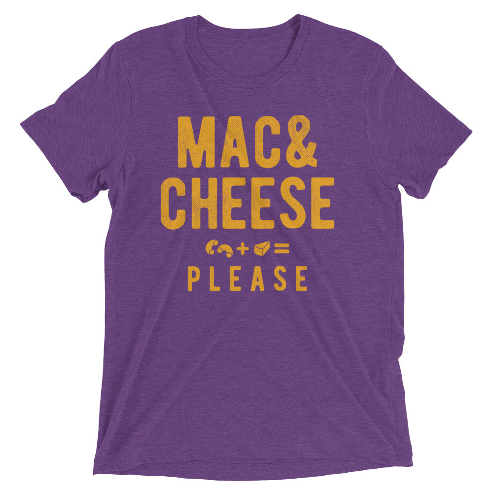 Mac And Cheese Please Men's Tri-Blend Tee