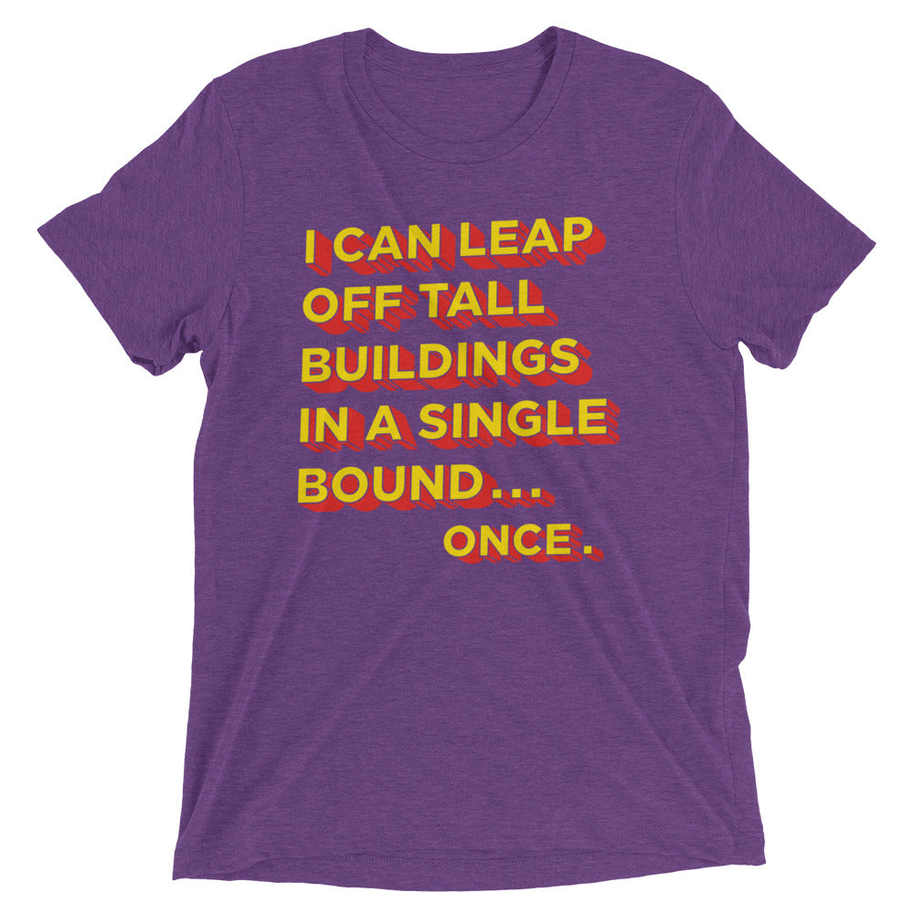 Tall Buildings In A Single Bound Men's Tri-Blend Tee