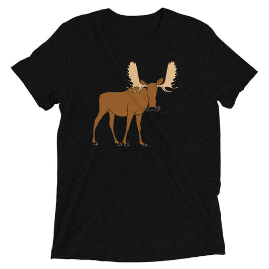 Moosestache Men's Tri-Blend Tee