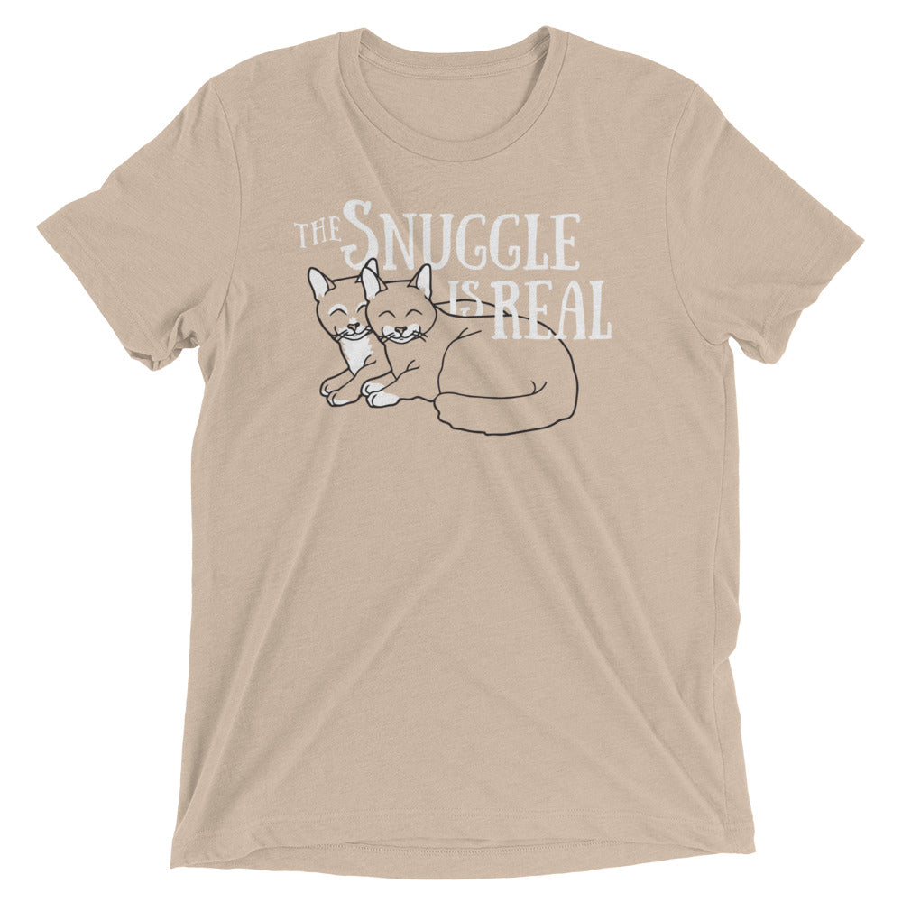 The Snuggle Is Real Men's Tri-Blend Tee