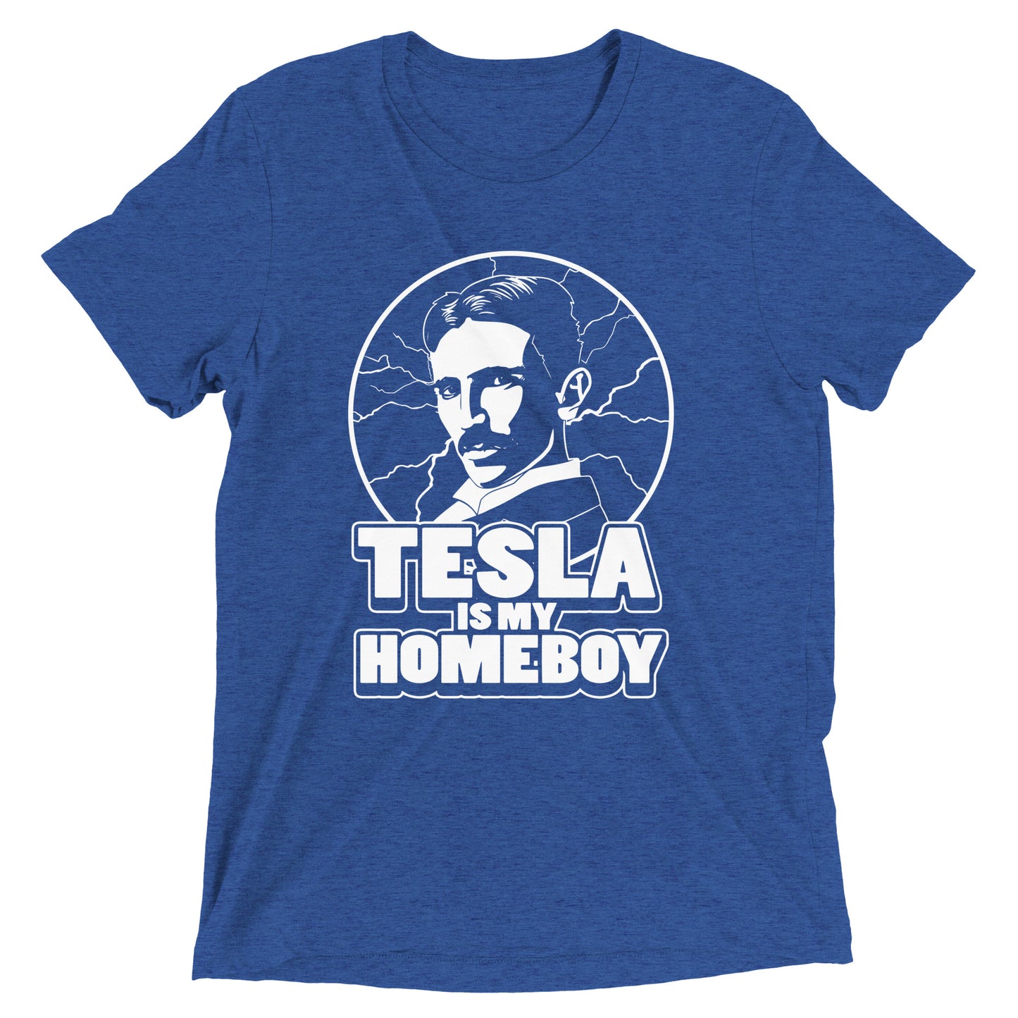 Tesla Is My Homeboy Men's Tri-Blend Tee