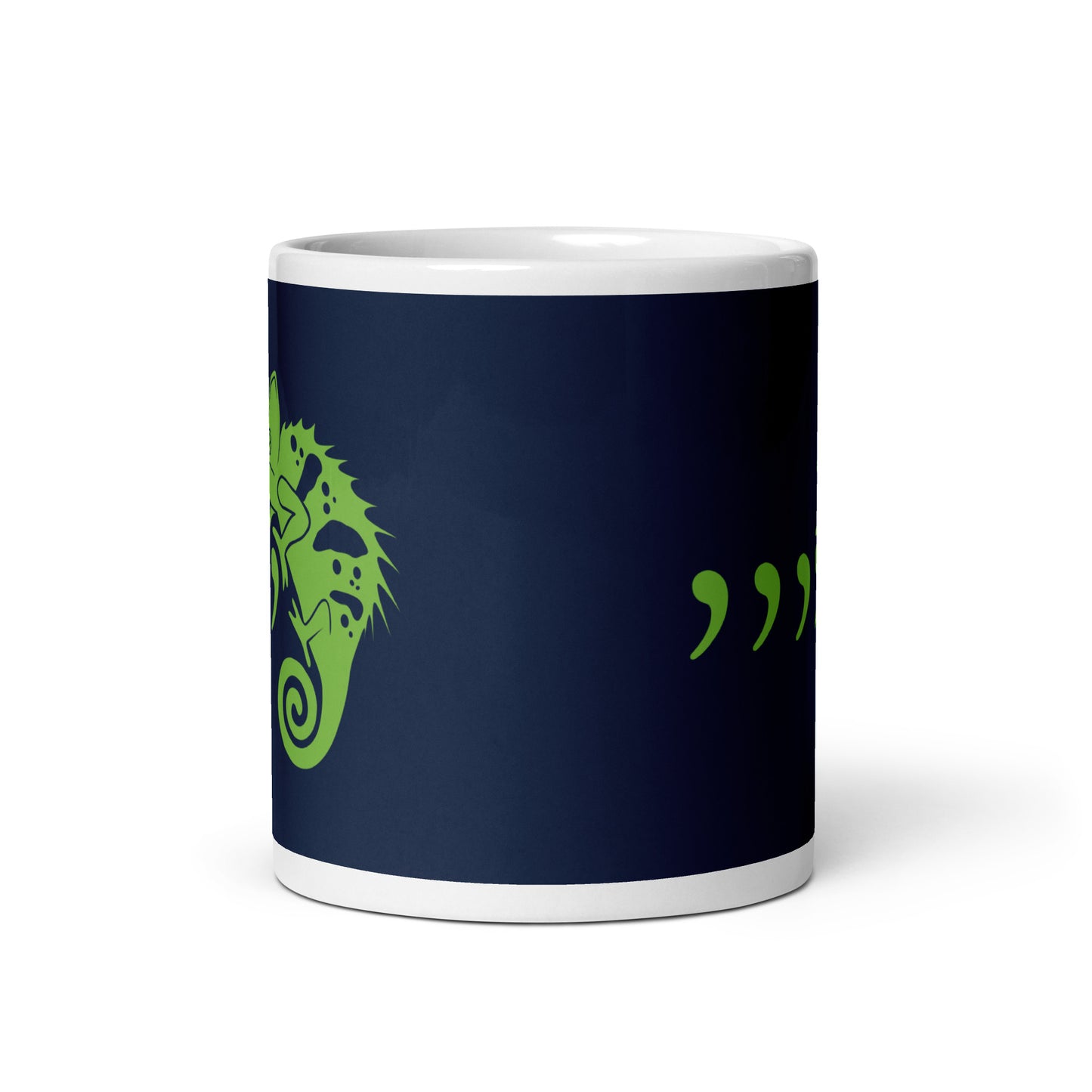 Comma Chameleon Mug