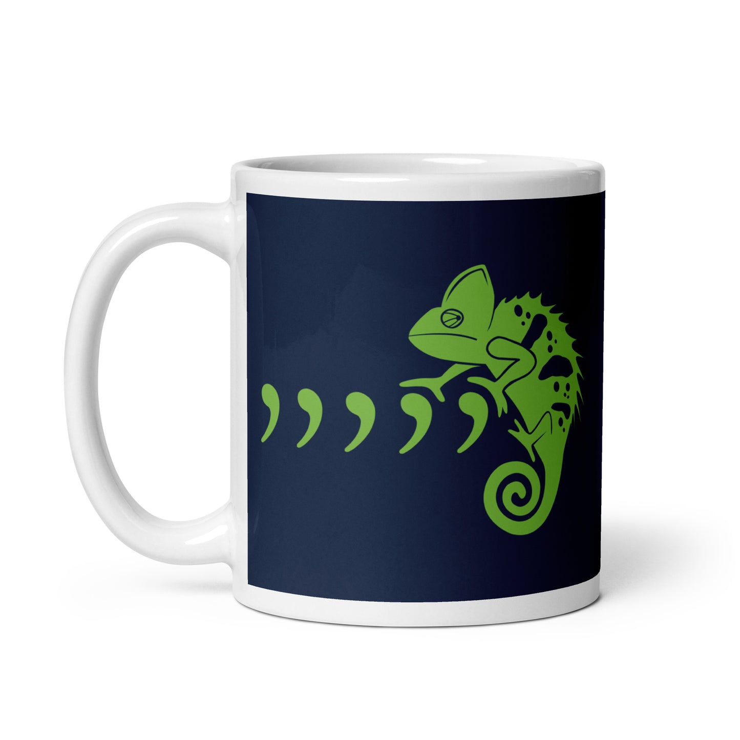 Comma Chameleon Mug