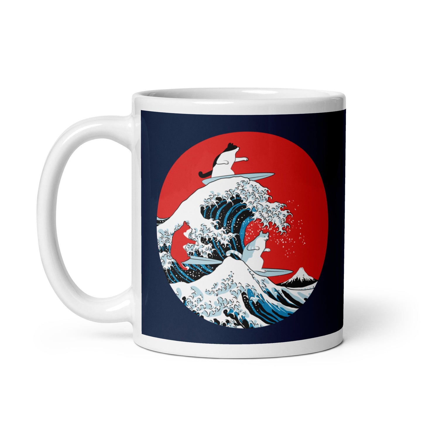 Big Wave Cats Mug