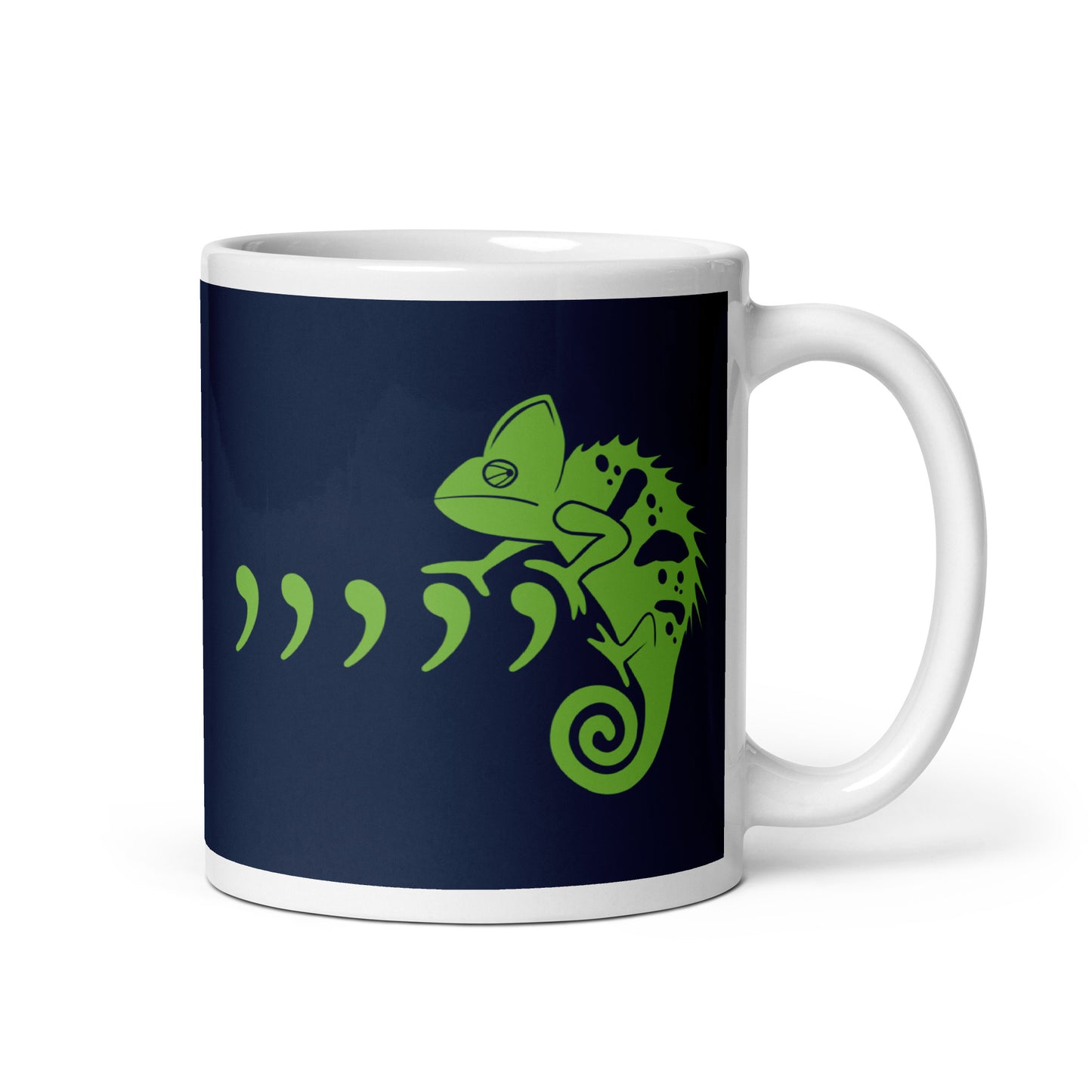 Comma Chameleon Mug