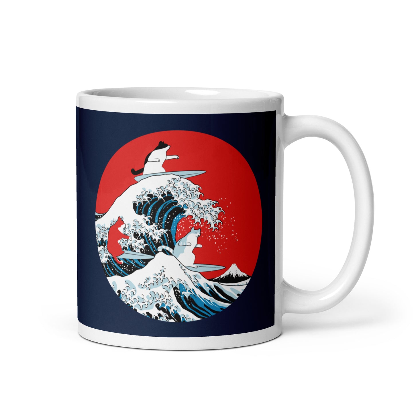 Big Wave Cats Mug
