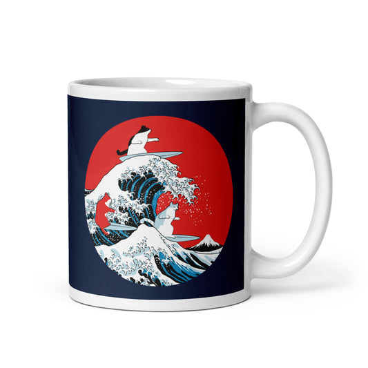 Big Wave Cats Mug