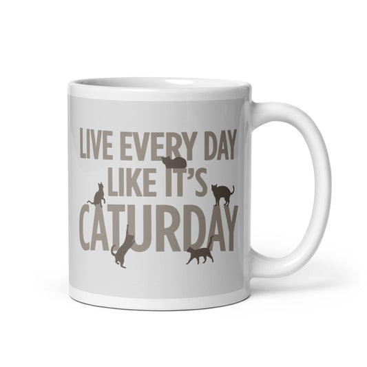 Live Every Day Like It's Caturday Mug