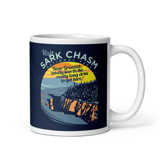 Visit Sark Chasm Mug