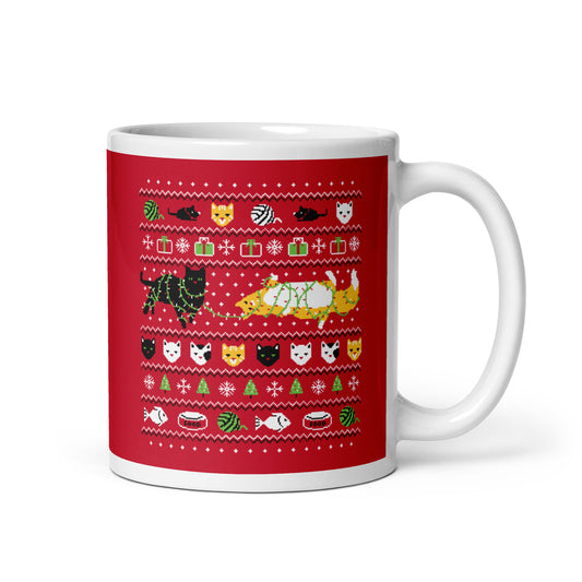 Ugly Cat Sweater Mug