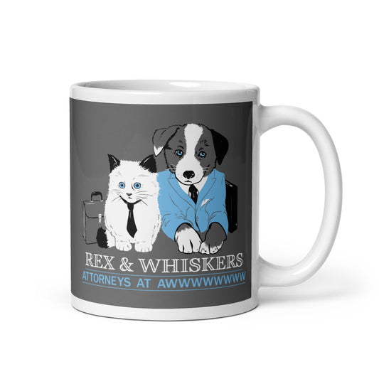 Rex and Whiskers Attorneys Mug