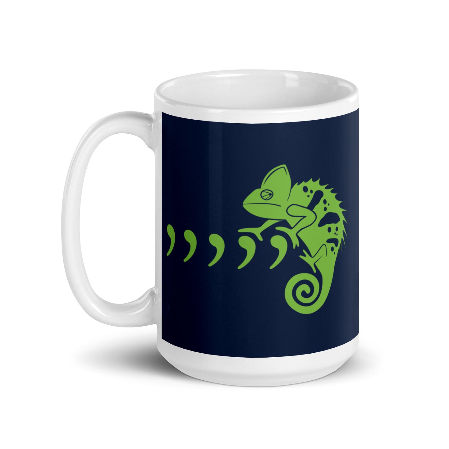 Comma Chameleon Mug