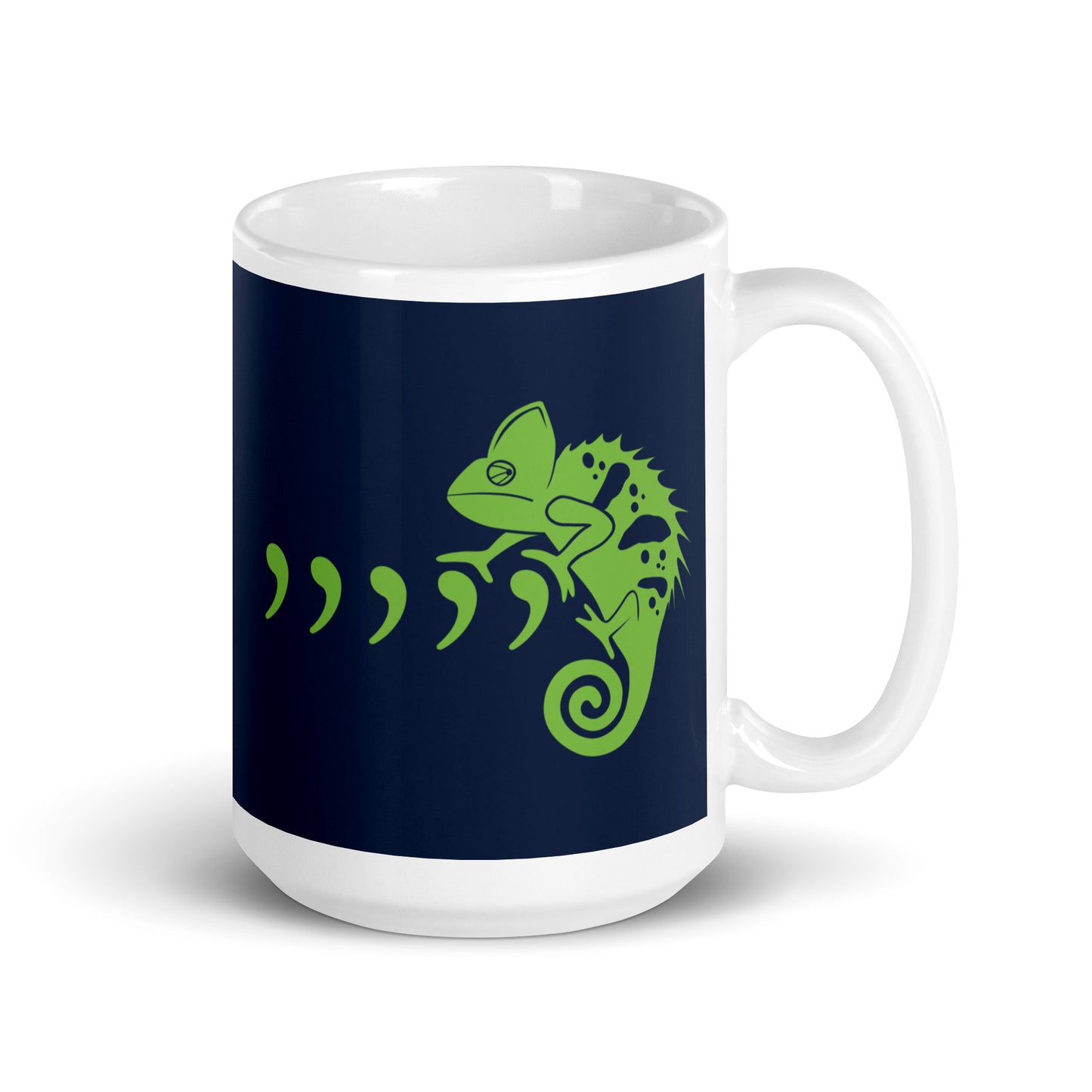 Comma Chameleon Mug