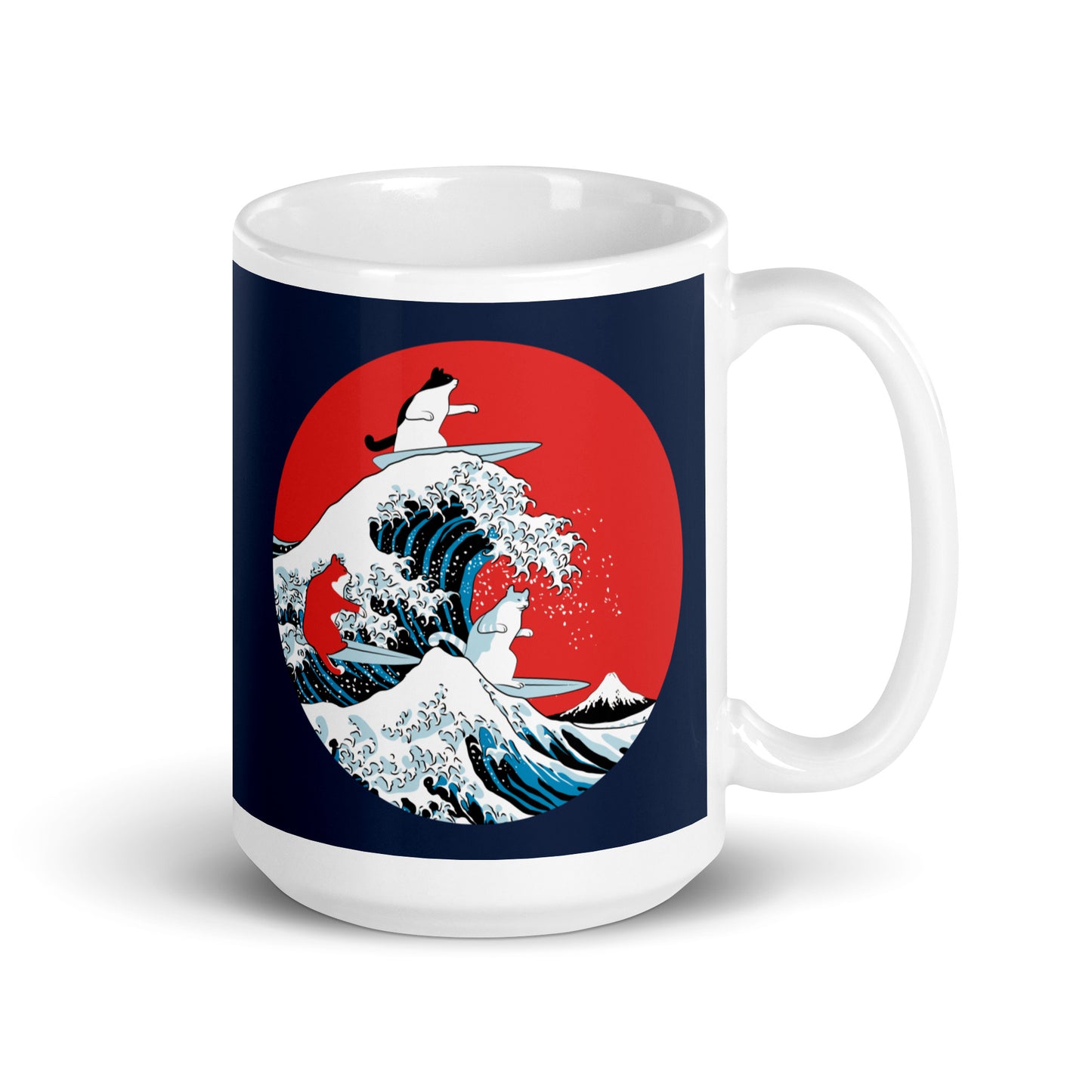 Big Wave Cats Mug