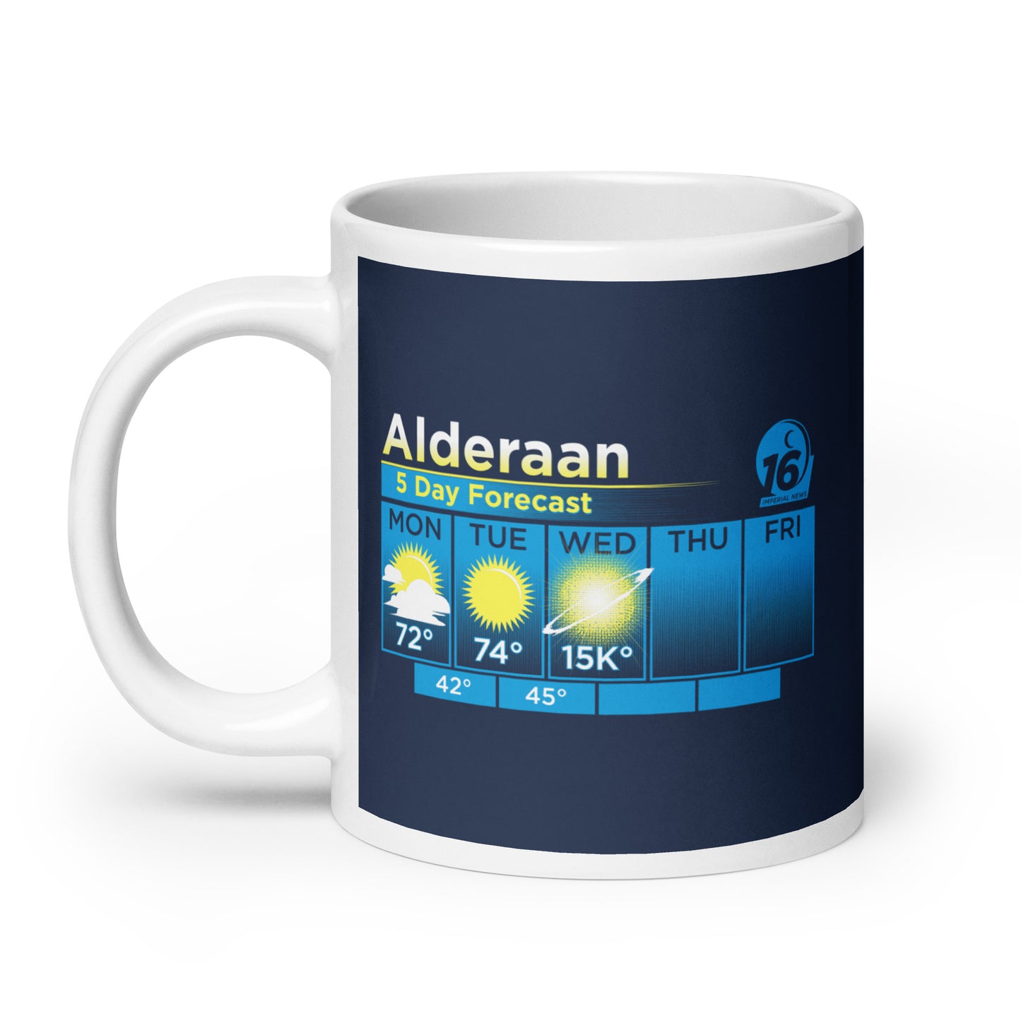 Alderaan 5 Day Forecast Mug