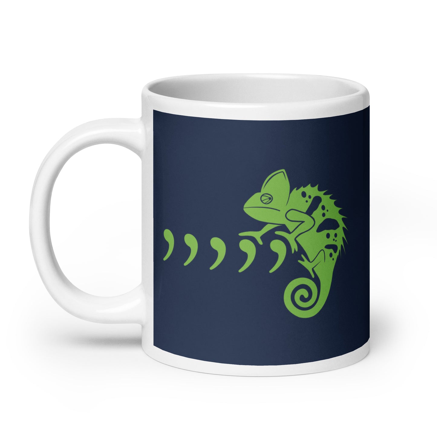 Comma Chameleon Mug