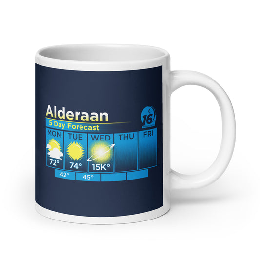 Alderaan 5 Day Forecast Mug