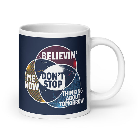 Don't Stop Venn Diagram Mug
