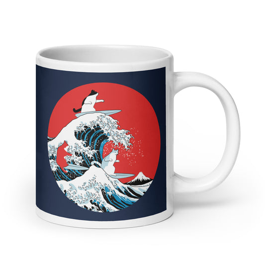 Big Wave Cats Mug