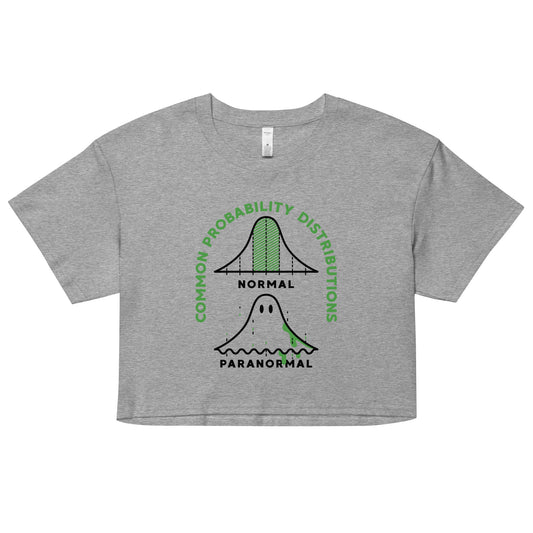 Common Probability Distributions Women's Crop Tee