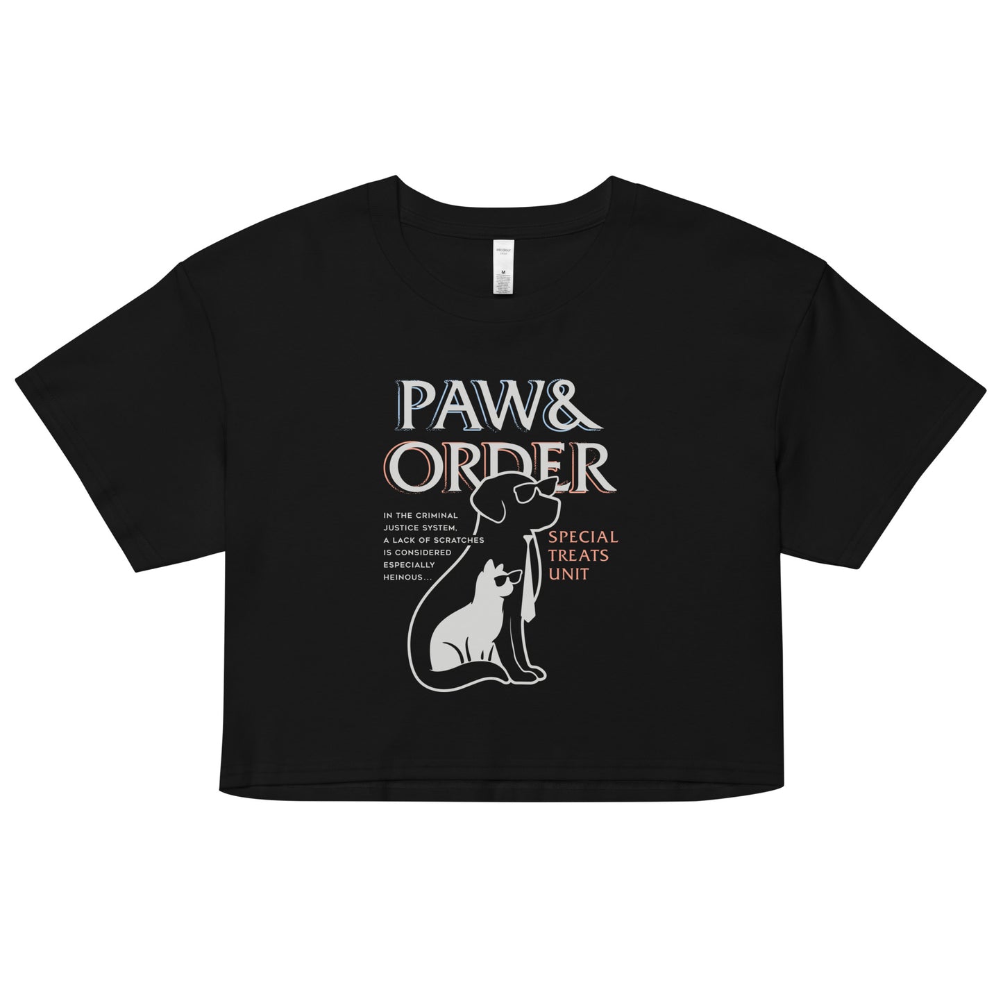 Paw & Order Women's Crop Tee
