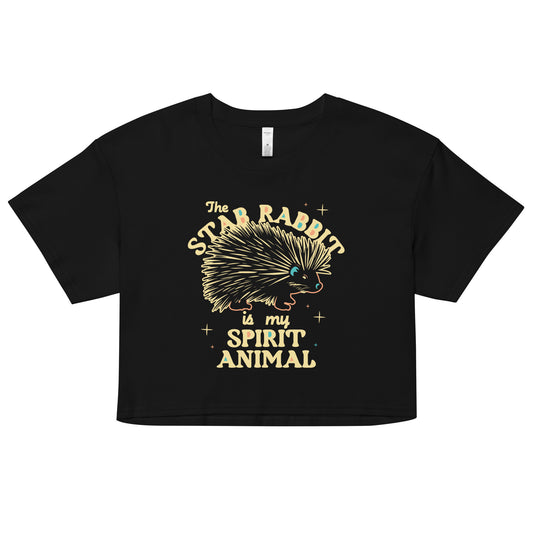 The Stab Rabbit Is My Spirit Animal Women's Crop Tee