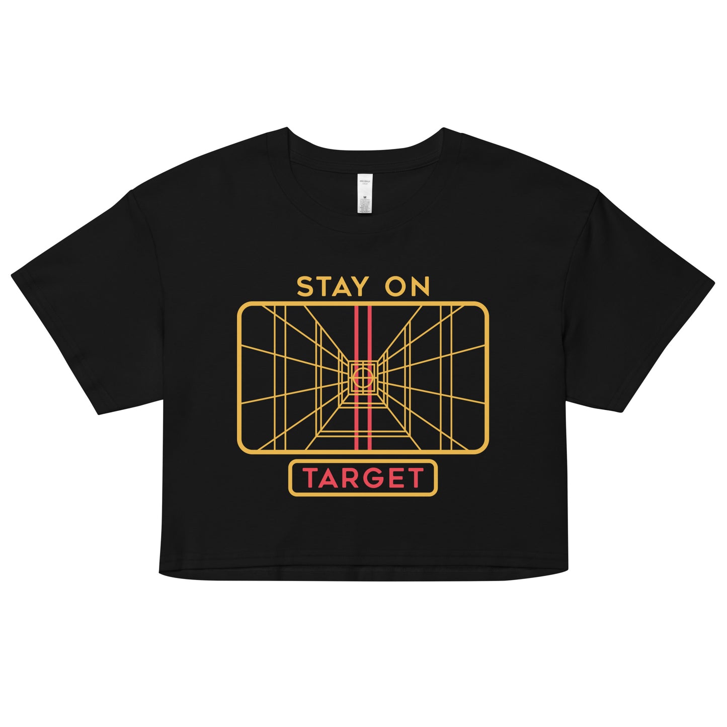 Stay On Target Women's Crop Tee