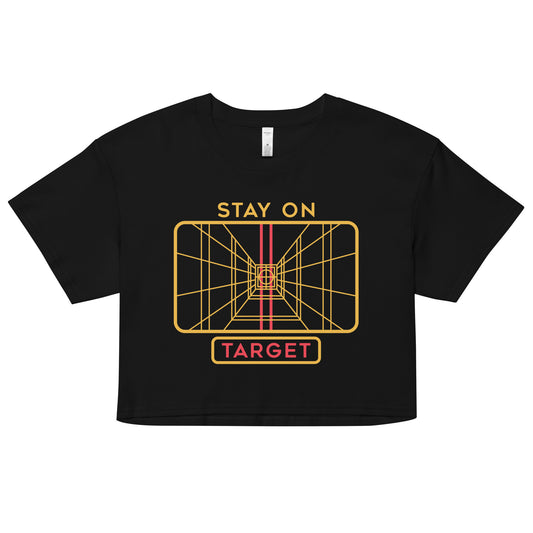 Stay On Target Women's Crop Tee