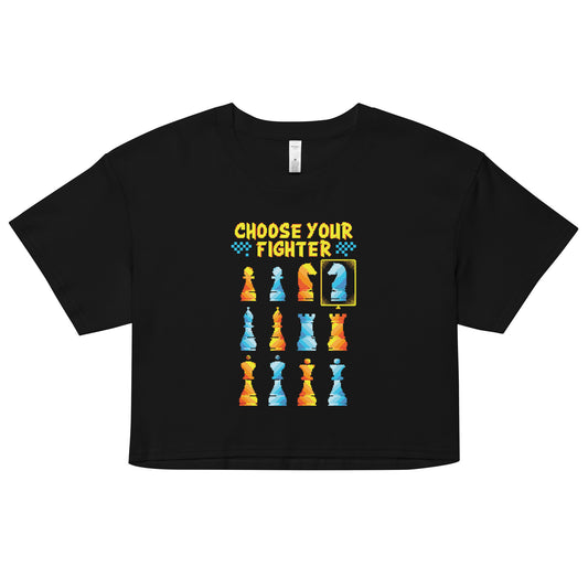 Choose Your Fighter Women's Crop Tee