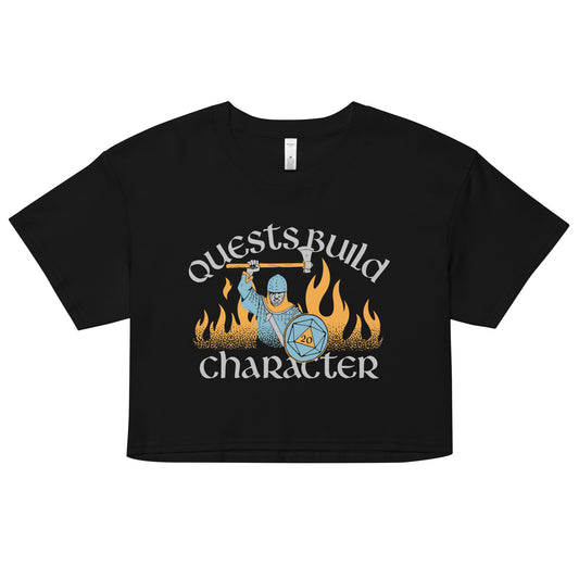 Quests Build Character Women's Crop Tee