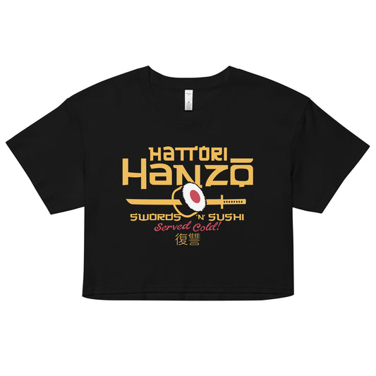 Hattori Hanzo Swords 'n' Sushi Women's Crop Tee