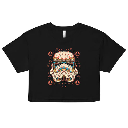 Sugar Skull Trooper Women's Crop Tee