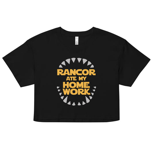 Rancor Ate My Homework Women's Crop Tee