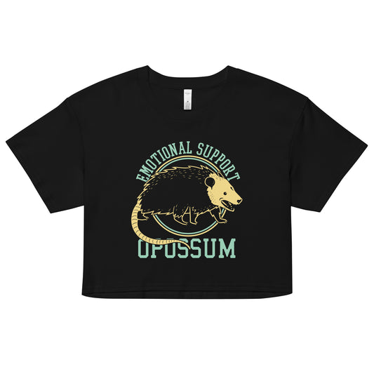Emotional Support Opossum Women's Crop Tee