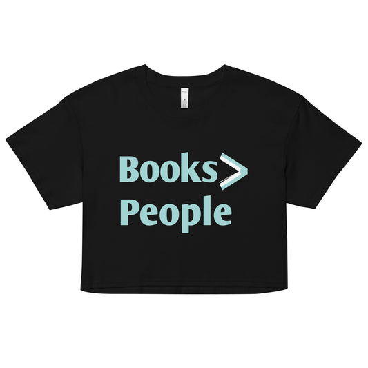 Books>People Women's Crop Tee