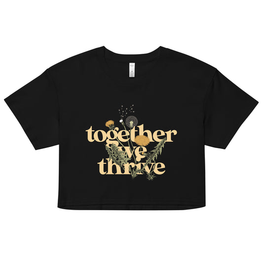 Together We Thrive Women's Crop Tee