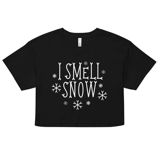 I Smell Snow Women's Crop Tee