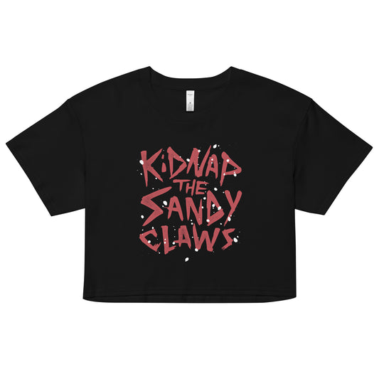 Kidnap The Sandy Claws Women's Crop Tee