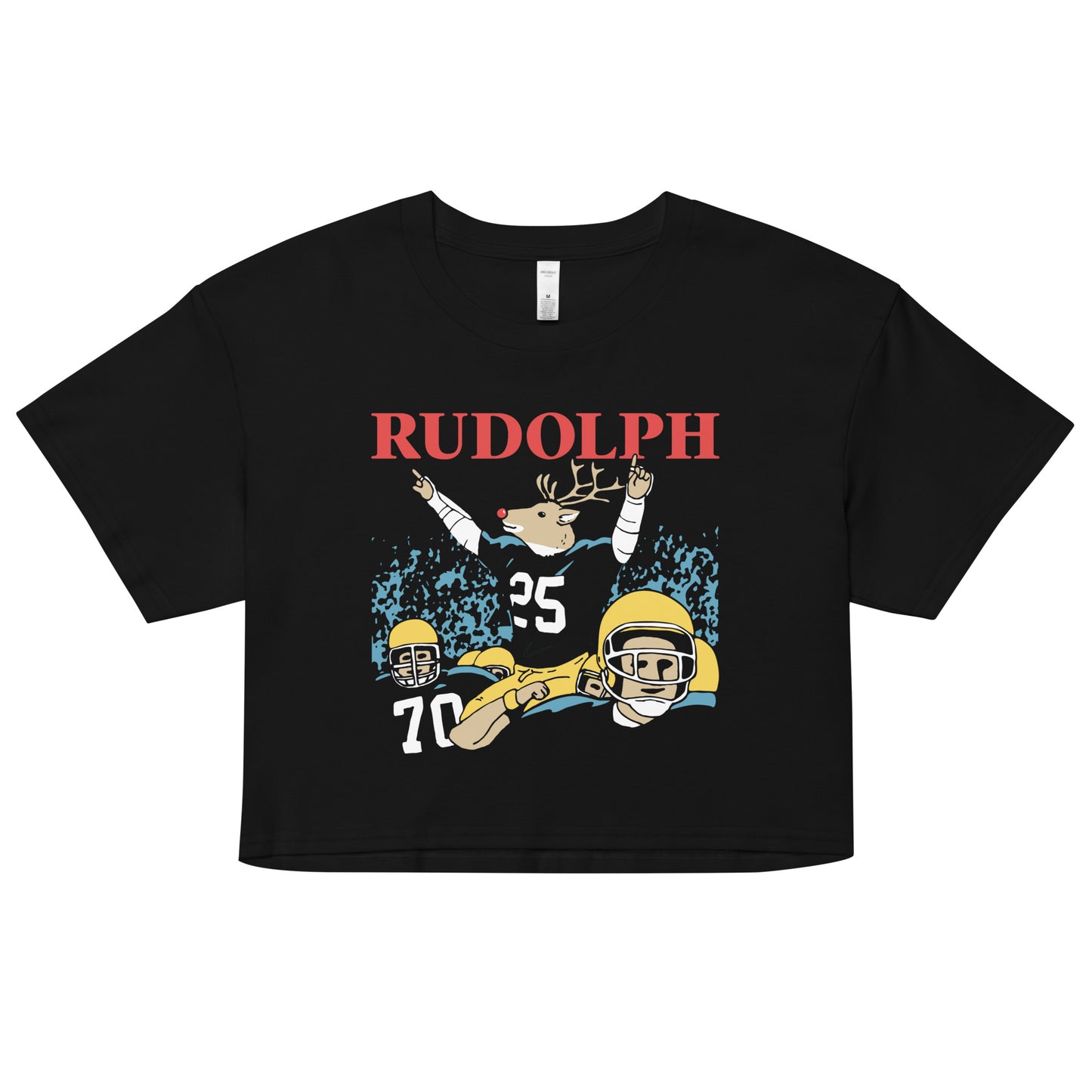 Rudolph Women's Crop Tee