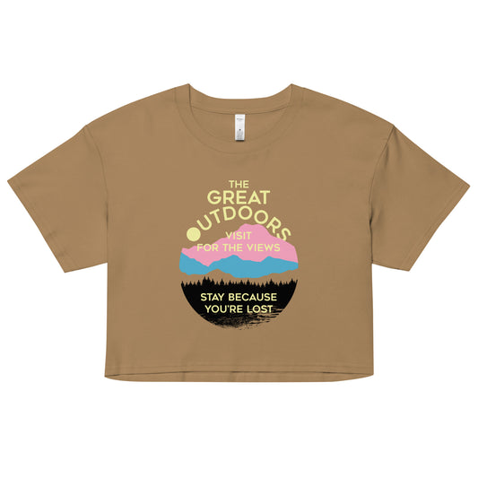 The Great Outdoors Women's Crop Tee