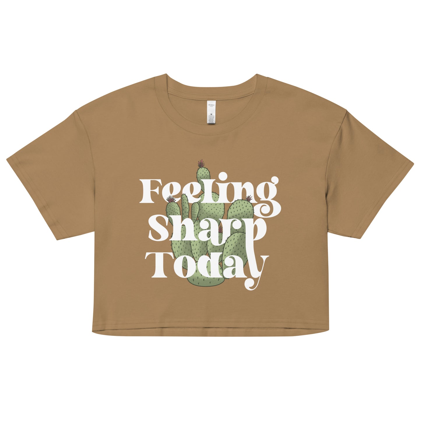 Feeling Sharp Today Women's Crop Tee