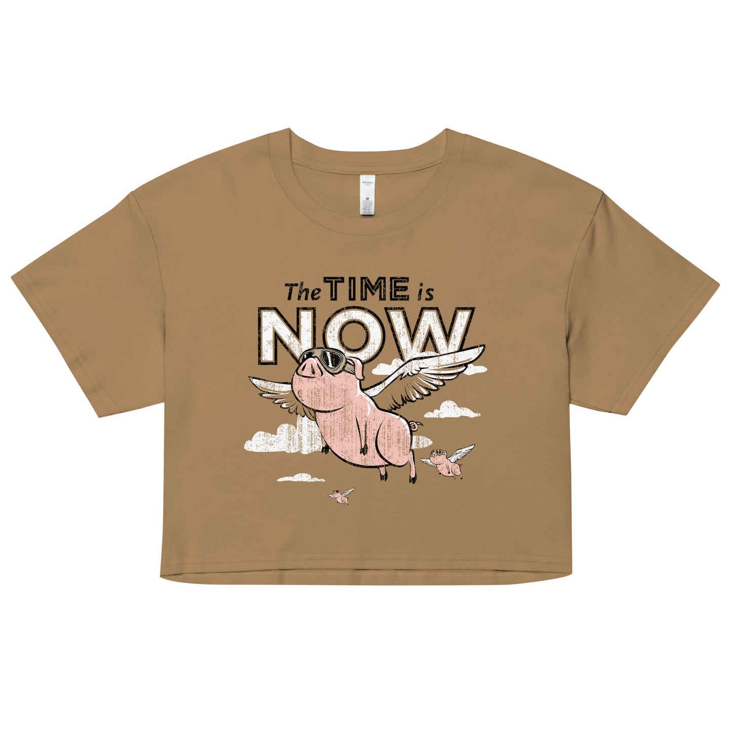 The Time Is Now Women's Crop Tee