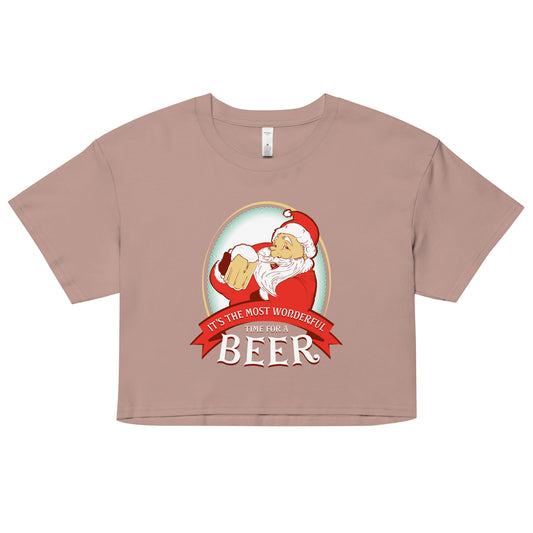 It's the Most Wonderful Time Women's Crop Tee